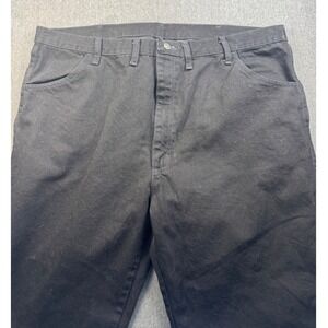 Rustler Men's Black Cotton Jeans Relaxed Fit Casual Pants 44x30‎